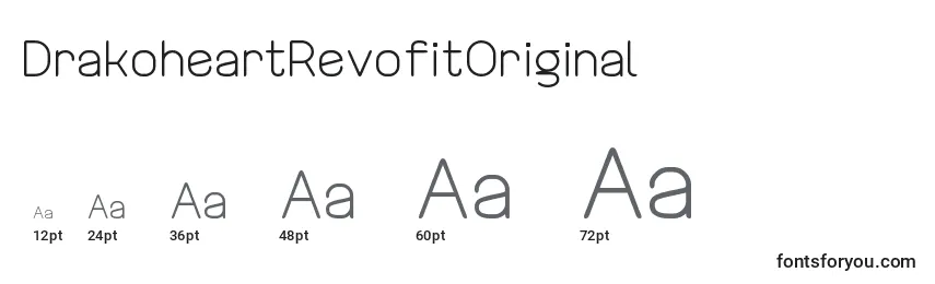 DrakoheartRevofitOriginal Font Sizes