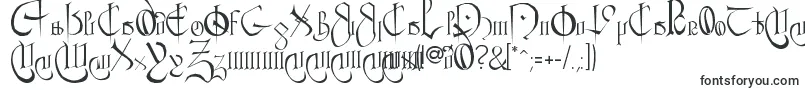 Шрифт Courthan – пасхальные шрифты