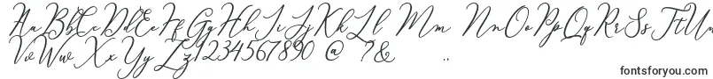 Шрифт Courtney – каллиграфические шрифты