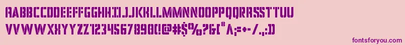 covertopscond Font – Purple Fonts on Pink Background