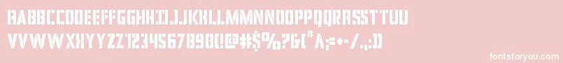 covertopscond Font – White Fonts on Pink Background