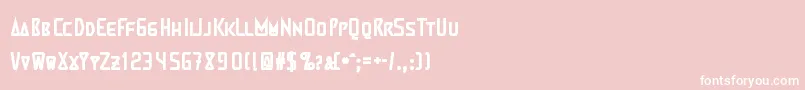MartiensoBold Font – White Fonts on Pink Background