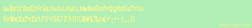 MartiensoBold Font – Yellow Fonts on Green Background