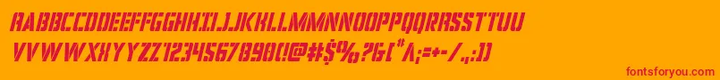 covertopscondital Font – Red Fonts on Orange Background