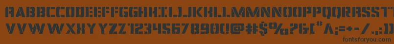 covertopsexpand Font – Black Fonts on Brown Background