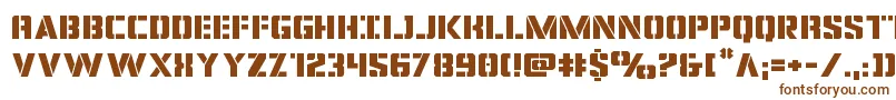 covertopsexpand Font – Brown Fonts on White Background