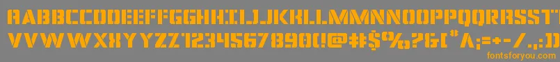 covertopsexpand Font – Orange Fonts on Gray Background