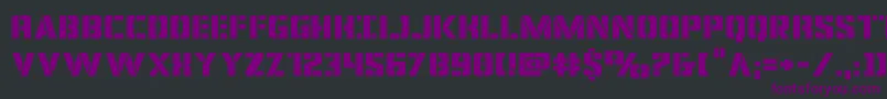 covertopsexpand Font – Purple Fonts on Black Background