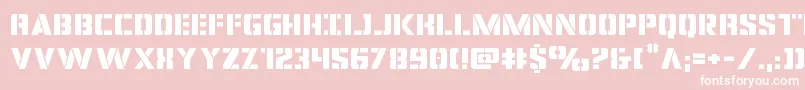 covertopsexpand Font – White Fonts on Pink Background