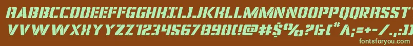 More about covertopsexpandital Font covertopsexpandital Font – Green Fonts on Brown Background