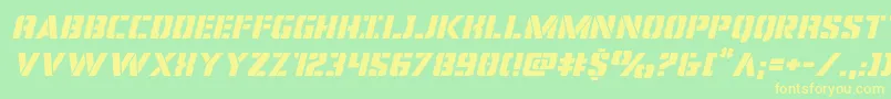 More about covertopsexpandital Font covertopsexpandital Font – Yellow Fonts on Green Background