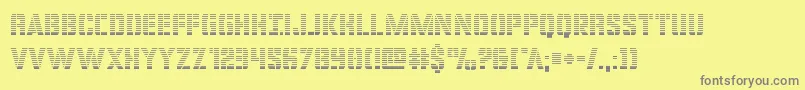 covertopsgrad Font – Gray Fonts on Yellow Background