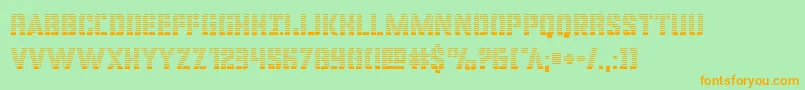 covertopsgrad Font – Orange Fonts on Green Background