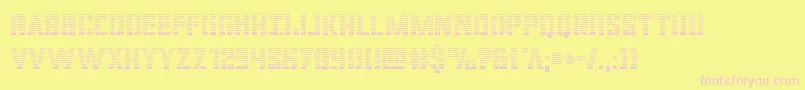 covertopsgrad Font – Pink Fonts on Yellow Background