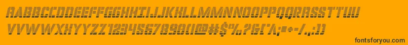 covertopsgradital Font – Black Fonts on Orange Background