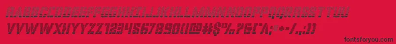 フォントcovertopsgradital – 赤い背景に黒い文字