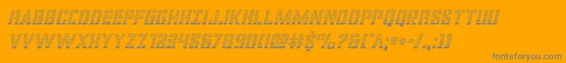 covertopsgradital Font – Gray Fonts on Orange Background