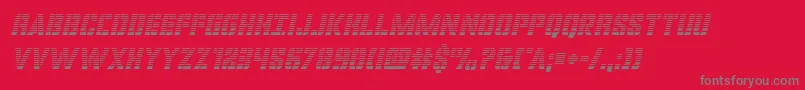 covertopsgradital Font – Gray Fonts on Red Background
