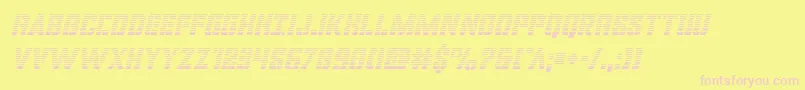 covertopsgradital Font – Pink Fonts on Yellow Background
