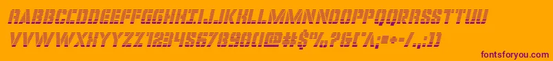 covertopsgradital Font – Purple Fonts on Orange Background