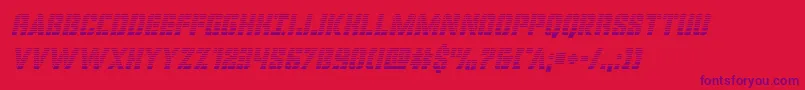 covertopsgradital Font – Purple Fonts on Red Background