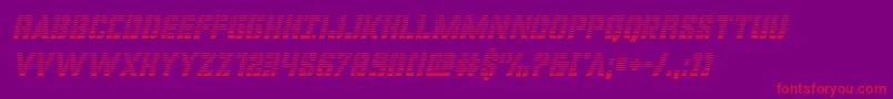 covertopsgradital Font – Red Fonts on Purple Background