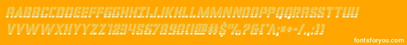 covertopsgradital Font – White Fonts on Orange Background