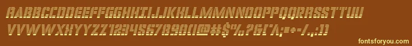 covertopsgradital Font – Yellow Fonts on Brown Background