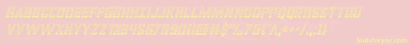covertopsgradital Font – Yellow Fonts on Pink Background