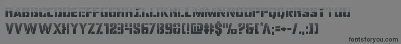 covertopshalf-Schriftart – Schwarze Schriften auf grauem Hintergrund