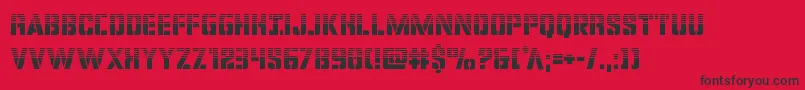 covertopshalf Font – Black Fonts on Red Background
