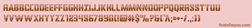 covertopshalf Font – Brown Fonts on Pink Background
