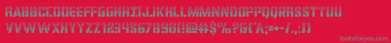 covertopshalf Font – Gray Fonts on Red Background