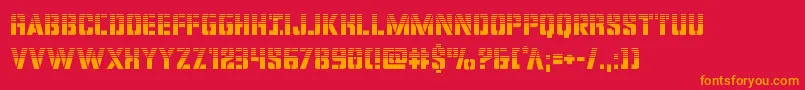 covertopshalf Font – Orange Fonts on Red Background