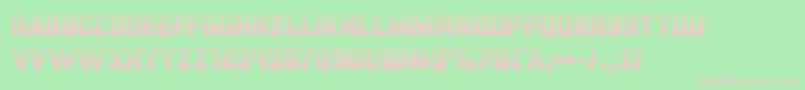 covertopshalf Font – Pink Fonts on Green Background