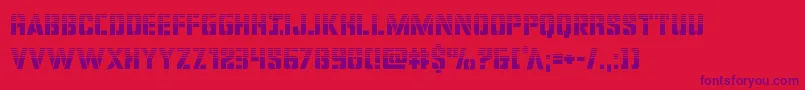 covertopshalf Font – Purple Fonts on Red Background