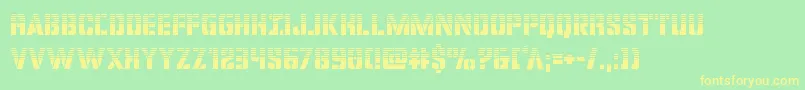 covertopshalf Font – Yellow Fonts on Green Background