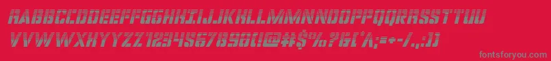 covertopshalfital Font – Gray Fonts on Red Background