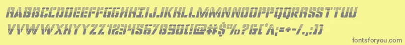 covertopshalfital Font – Gray Fonts on Yellow Background