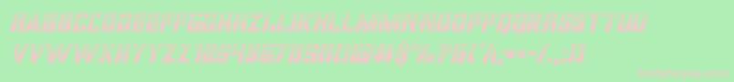 Шрифт covertopshalfital – розовые шрифты на зелёном фоне