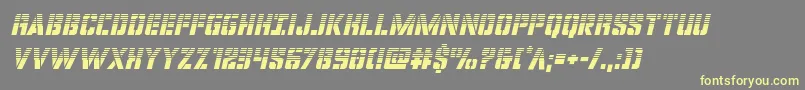 covertopshalfital Font – Yellow Fonts on Gray Background