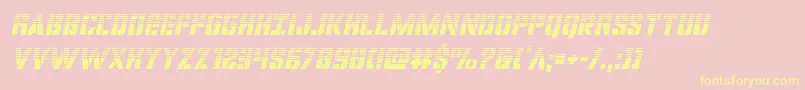 covertopshalfital Font – Yellow Fonts on Pink Background