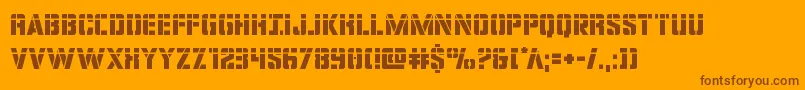 covertopslaser Font – Brown Fonts on Orange Background