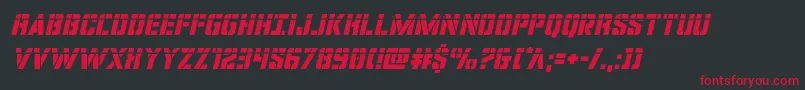 covertopslaserital Font – Red Fonts on Black Background