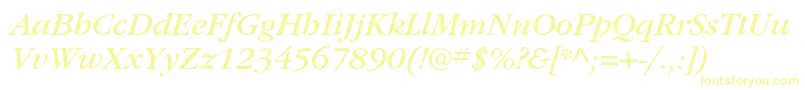 ItcgaramondstdBkita Font – Yellow Fonts