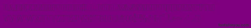 covertopsout Font – Black Fonts on Purple Background