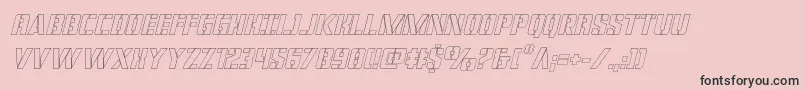 covertopsoutital Font – Black Fonts on Pink Background