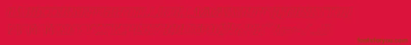 covertopsoutital Font – Brown Fonts on Red Background