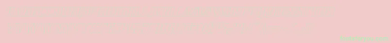 covertopsoutital Font – Green Fonts on Pink Background