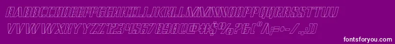 covertopsoutital Font – White Fonts on Purple Background
